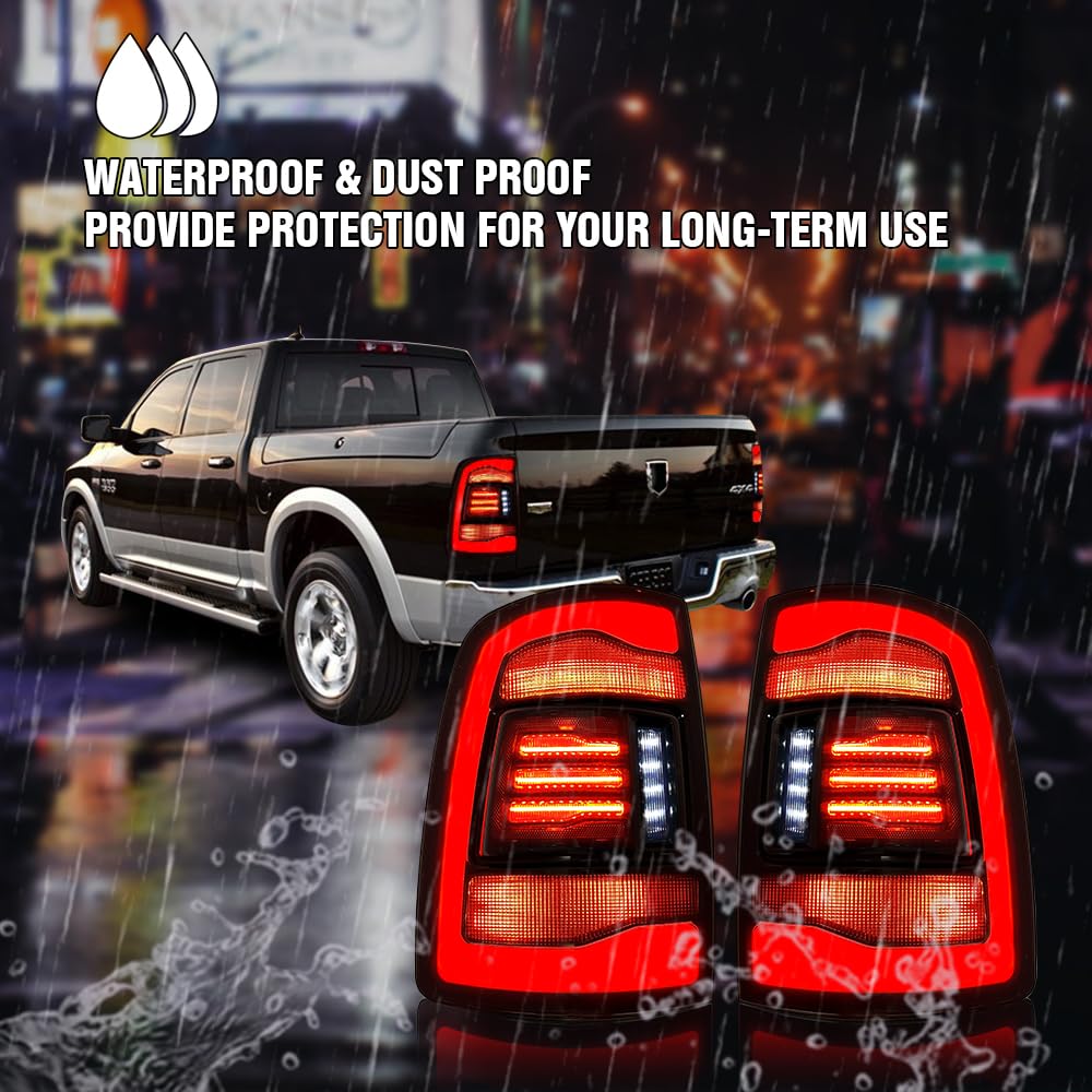 Amazon | T T-ABC スモークテールライト 2009-2018 ダッジ ラム テール